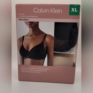Calvin Klein Black Microfiber Wireless Bra